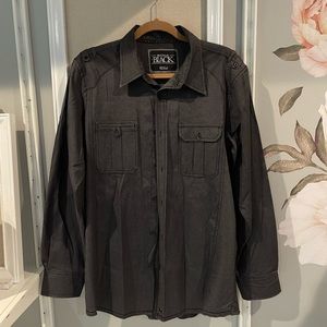 Buckle Black shirt long sleeve button down